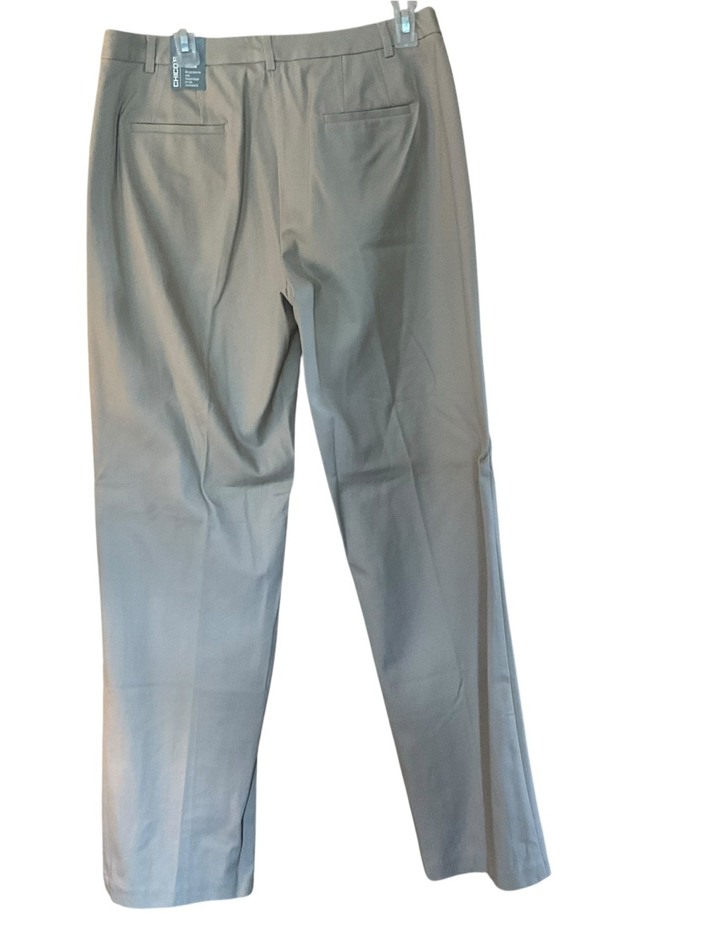 NWT Chico’s Getaway Brandon Modern Khaki Pants Size 2 Tall Stretch Trouser - Picture 2 of 10